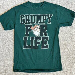Disney Grumpy For Life Shirt Green Adult Size Small